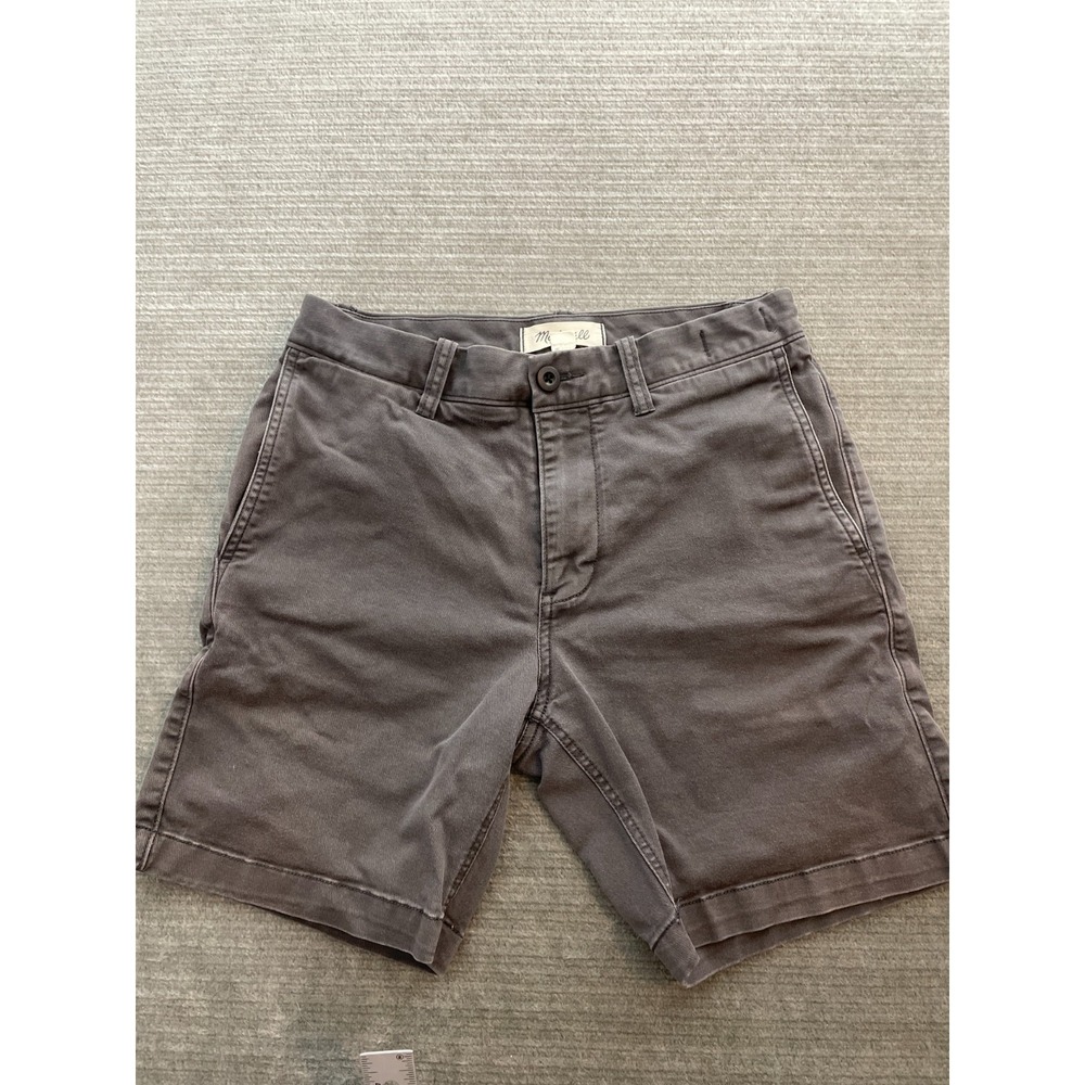 Madewell Shorts Men 28x7 Coolmax All Seasons Technology‎ Gray Casual Pockets
